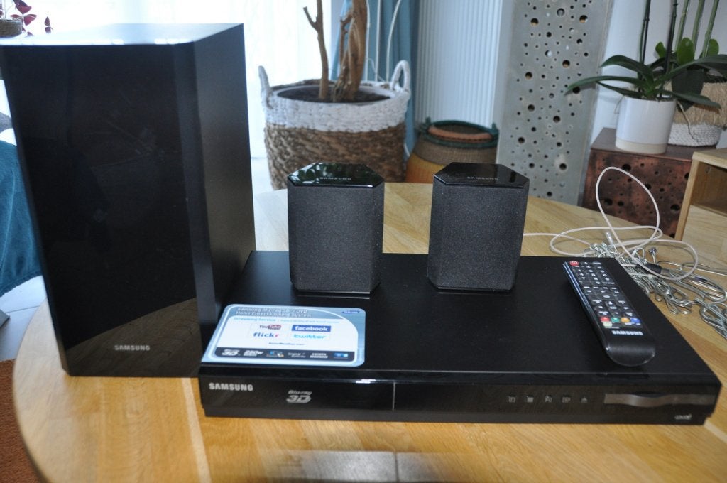 SAMSUNG THUISBIOSCOOP, Ophalen, Gebruikt, 2.1-systeem, Blu-ray-speler