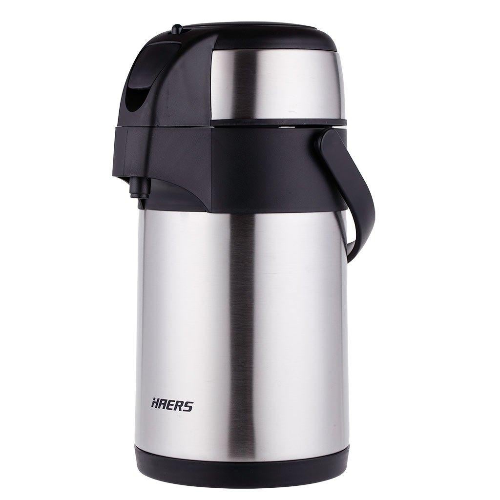 Nieuw | Thermos - Isoleerkan - Pompkan Inox 2L - met duwpomp, Ophalen of Verzenden, Nieuw