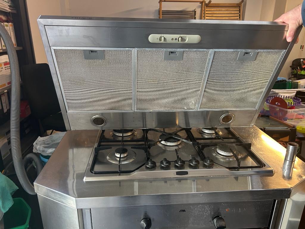 Oven en dampkap, Electroménager, Fours, Utilisé, Encastré, 60 cm ou plus, 60 cm ou plus, Air chaud, Enlèvement