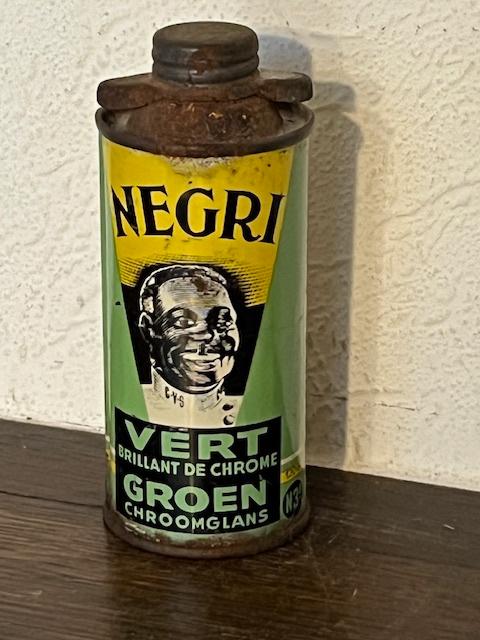 Bidon vide de métal polish pour chrome Negri de Ca Va Seul, Enlèvement