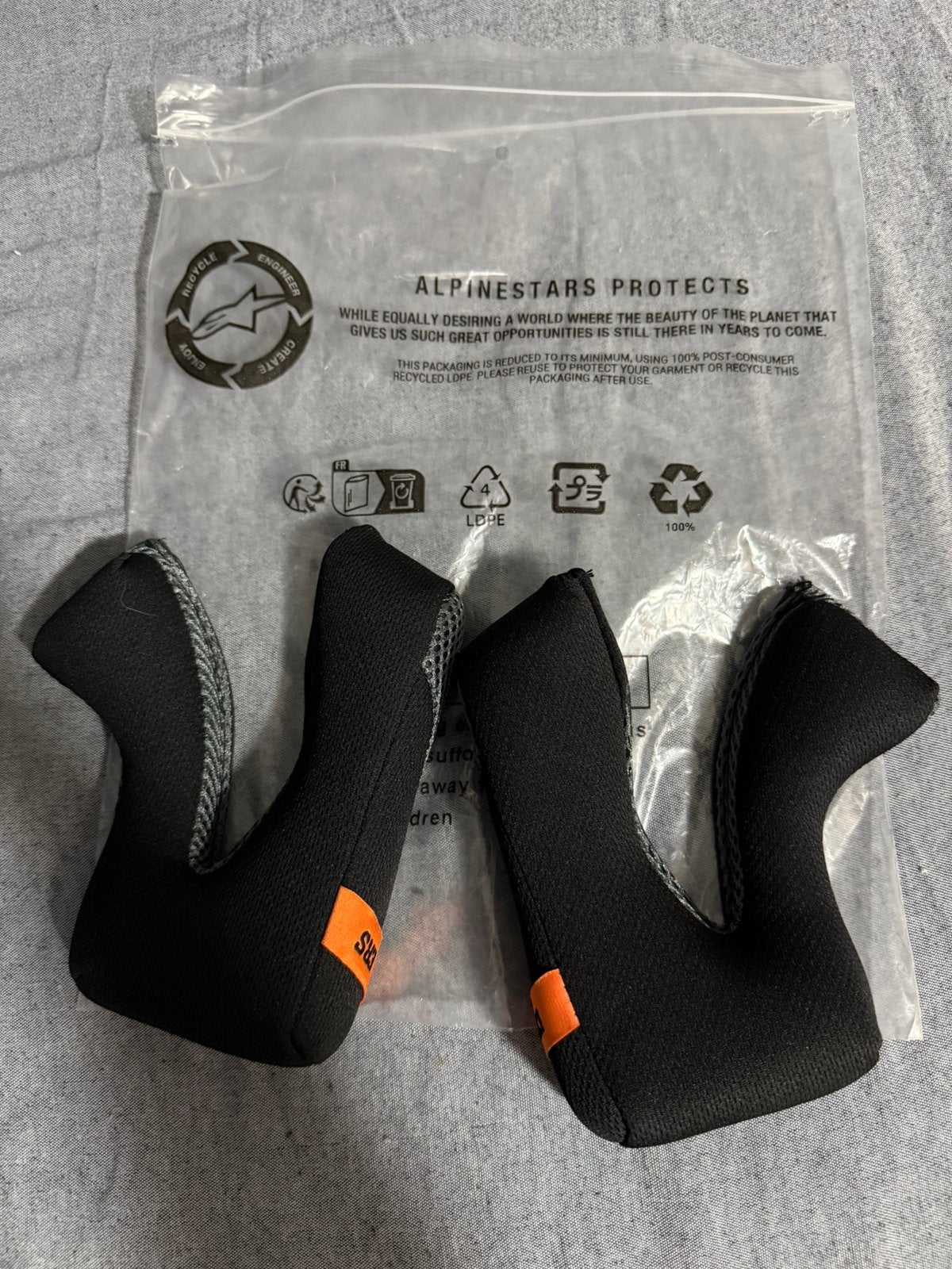 Alpinestars 2026 S-M3 Wangstukken (XL) 30mm Grijs, Ophalen of Verzenden