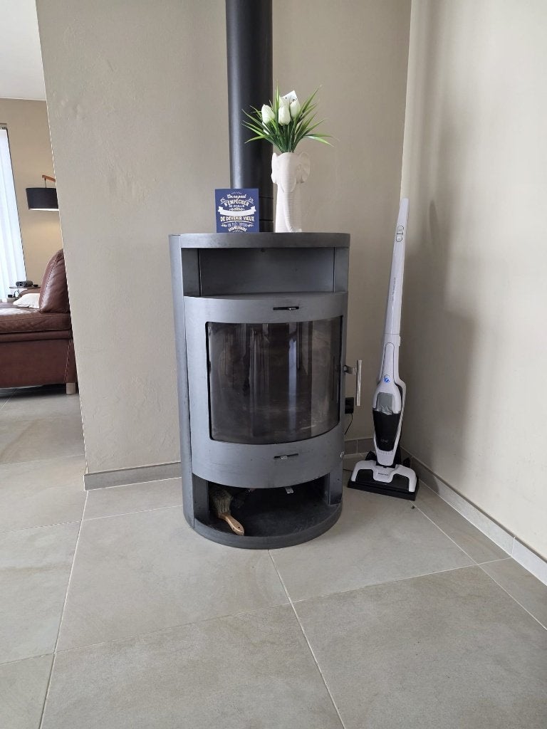 Poêle à bois Invicta Onyx 12 kw TBE, Enlèvement, Utilisé, Bois, Autoportant