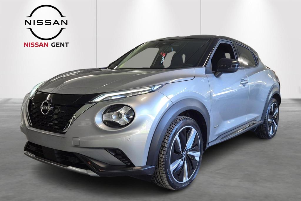 Nissan Juke 1.6 Hybrid 145 N-Design Automaat/Apple Carplay e, Auto's, Stof, Gebruikt, 4 cilinders, https://public.car-pass.be/vhr/b8762fa7-2e2d-4a82-a4a2-44d00e0d2d34
