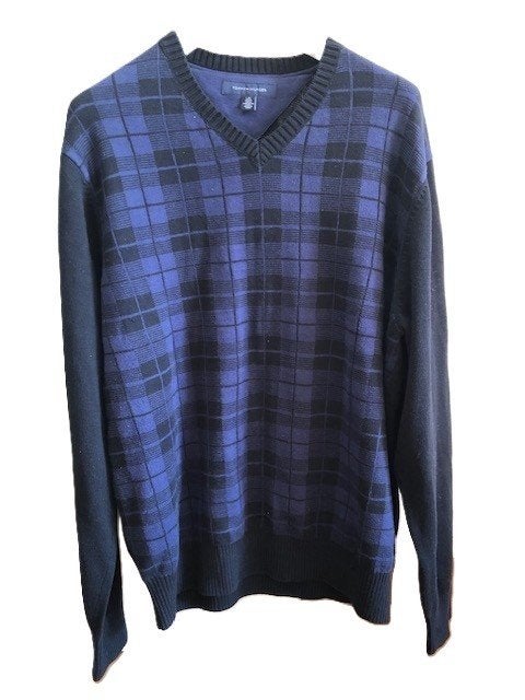Pull Bleu Homme TOMMY HILFIGER taille L, Enlèvement ou Envoi, Tommy Hilfiger, Bleu, Taille 52/54 (L)