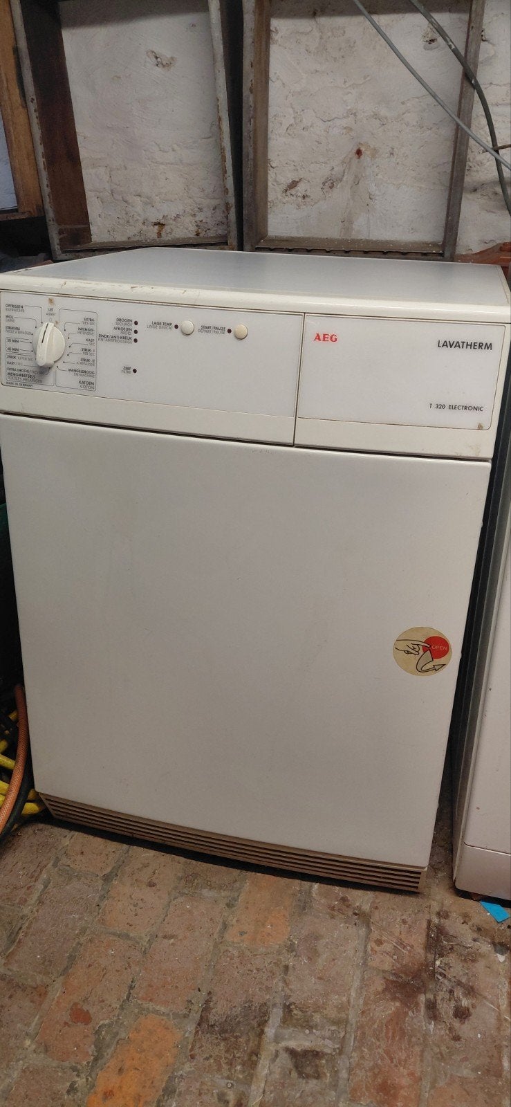 AEG Lavatherm T320 droogkast, Ophalen, Gebruikt, Luchtafvoer, 4 tot 6 kg