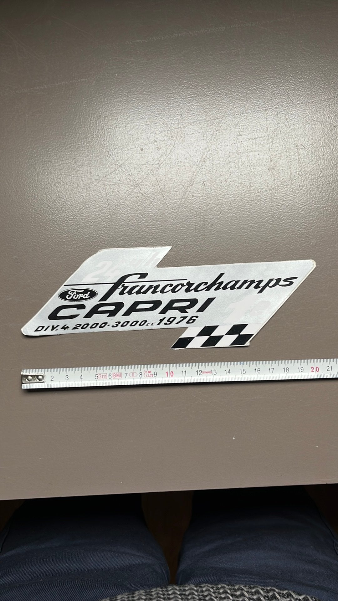 Sticker 24u Francorchamps 1976, Ophalen of Verzenden, Zo goed als nieuw, Sticker