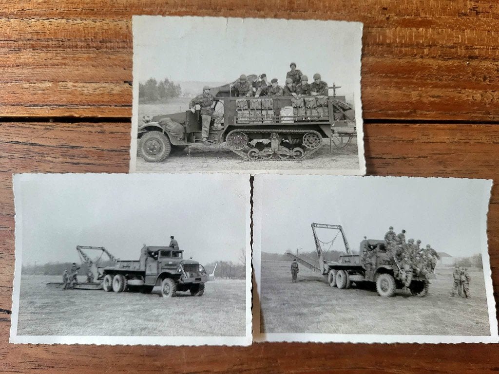 3 foto's Belg. soldaten in Kassel (DUI) tijdens koude oorlog, Verzamelen, Ophalen of Verzenden, Landmacht, Foto of Poster