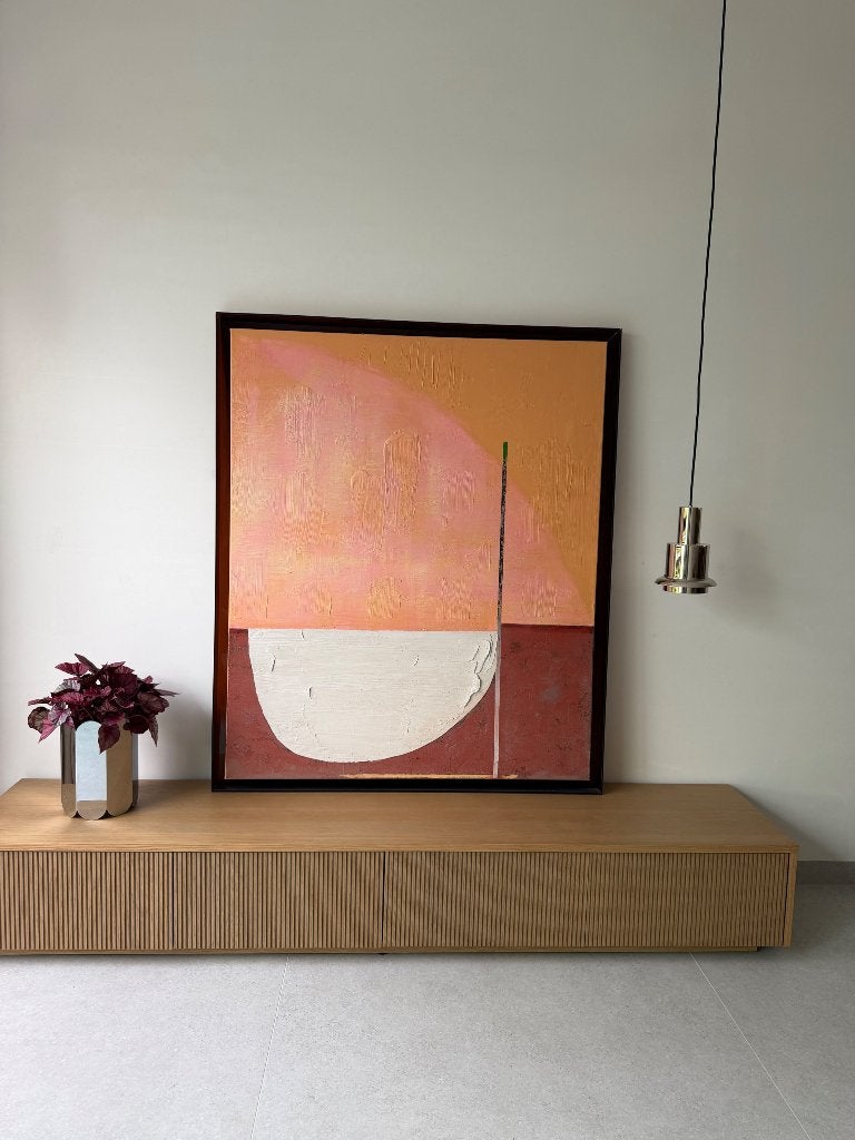 Hk living Framed Schilderij 107 x 127 cm, Ophalen, Abstract, Acrylverf, Ingelijst