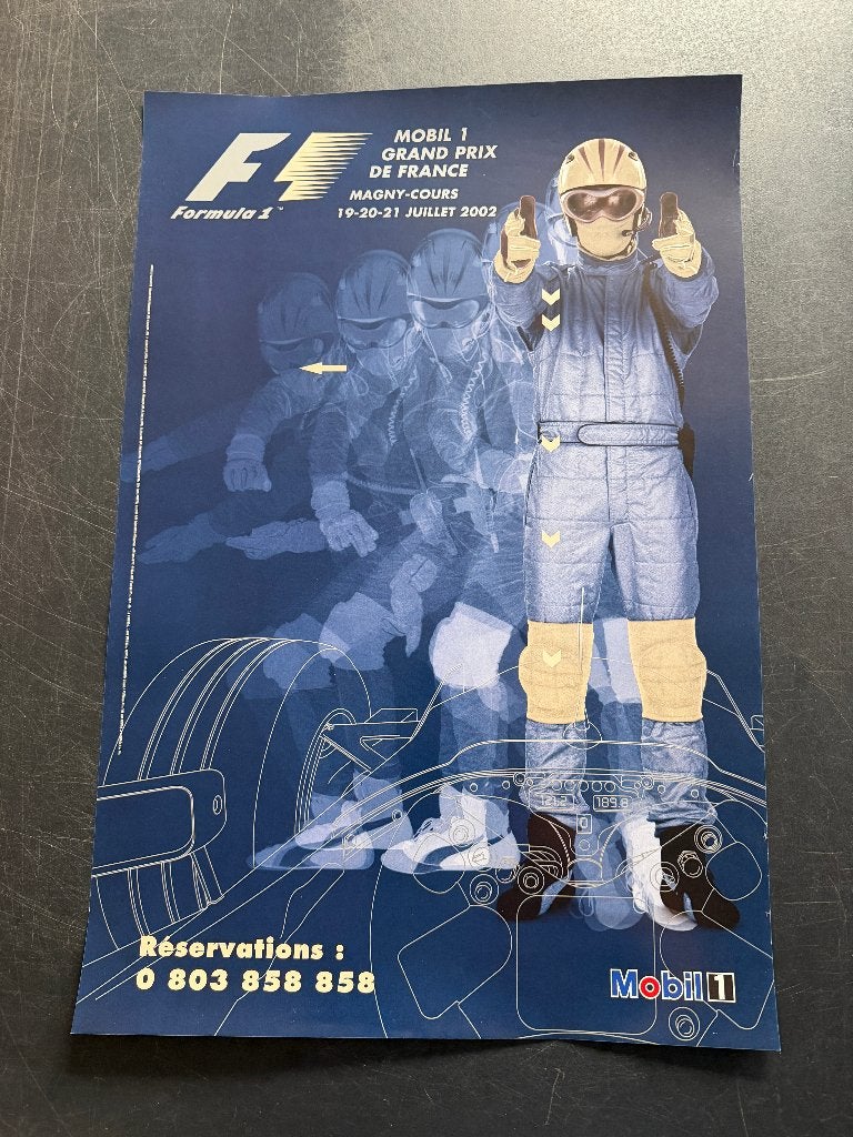 poster F1 Frankrijk 2002, Ophalen of Verzenden, Zo goed als nieuw, Formule 1