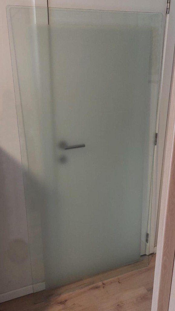 Tafelblad in glas, Ophalen, Gebruikt, 50 tot 100 cm, Glas