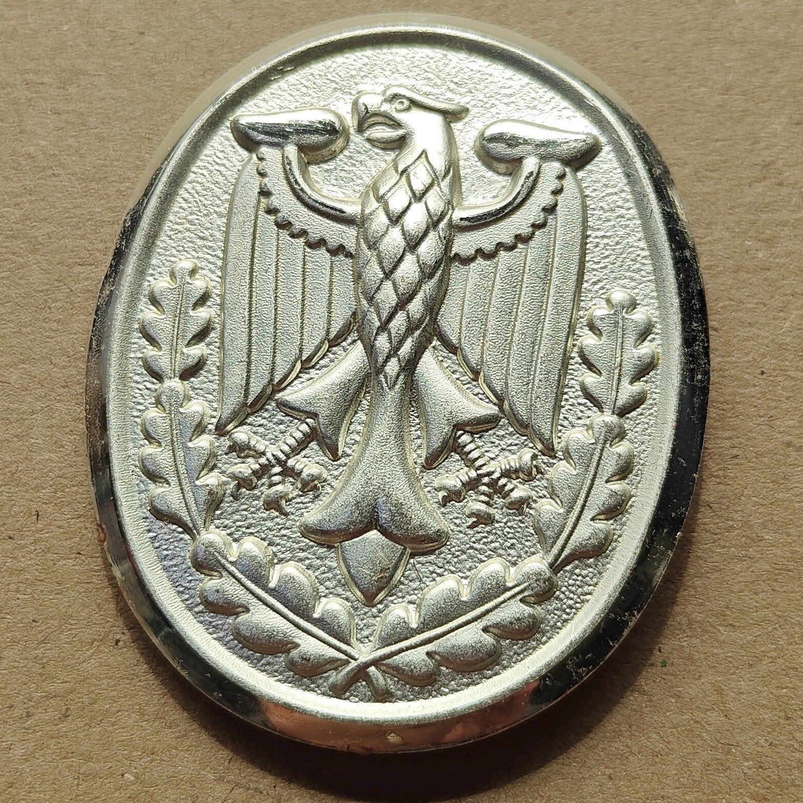 Duits Bundeswehr Schützenschnur Badge zilverkleurig, Ophalen of Verzenden, Landmacht, Embleem of Badge