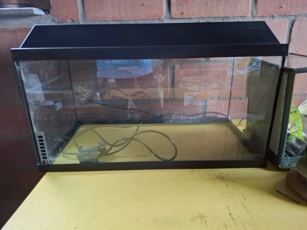 Aquarium, Aquarium vide, Couvercle inclus, Enlèvement, Utilisé
