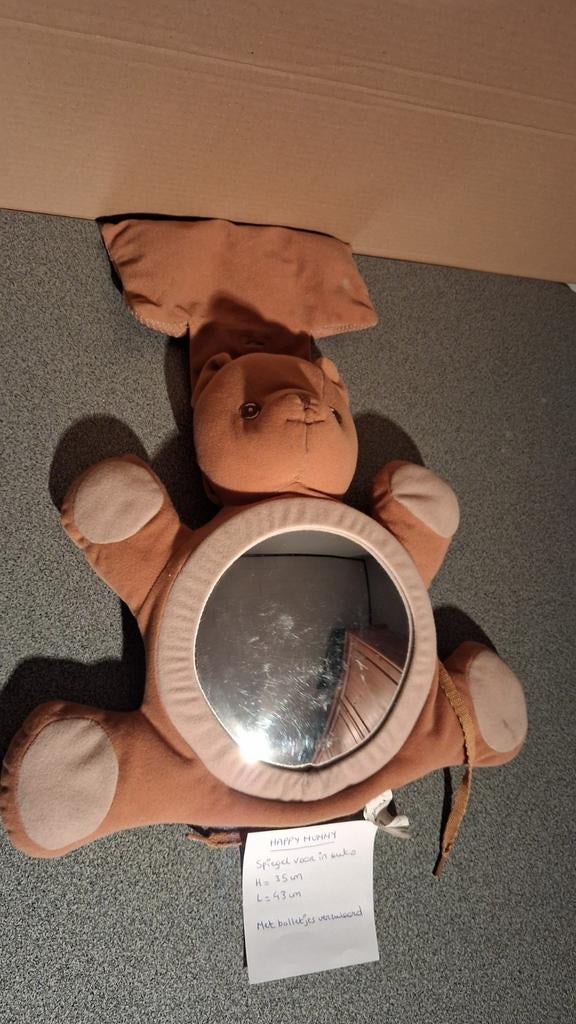 Pluche beertje met spiegeltje, Kinderen en Baby's, Speelgoed | Knuffels en Pluche, Gebruikt, Beer, Ophalen of Verzenden, Middelgroot (20 tot 80 cm)