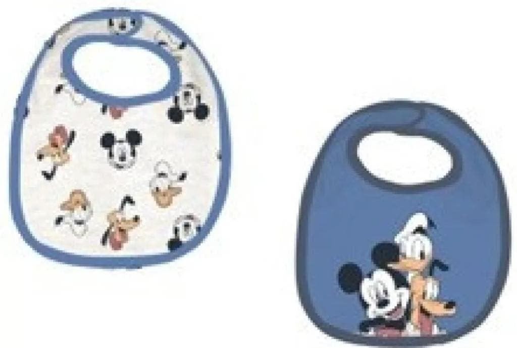 2 Mickey Mouse Slabbetjes - Disney Pluto, Donald Duck, Enlèvement ou Envoi, Neuf, Autres types