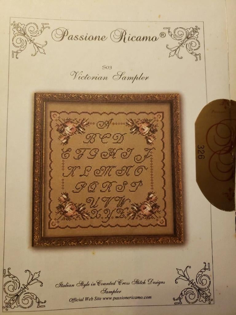Motif au point de croix Victorian Sampler Passione Ricamo, Hobby & Loisirs créatifs, Broderie & Machines à broder, Enlèvement ou Envoi