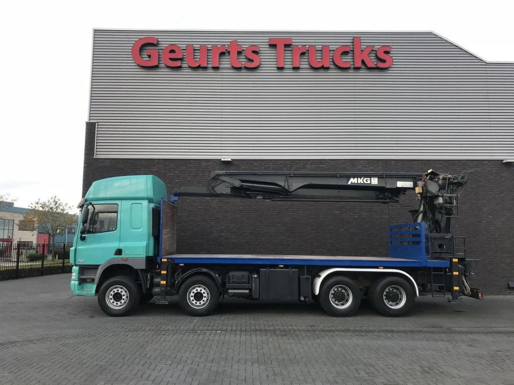 DAF CF 460 8X4 + MKG HMK 401/kran/kraan/Montagekran/, Auto's, Euro 5, Achterwielaandrijving, Overige kleuren, 480 pk