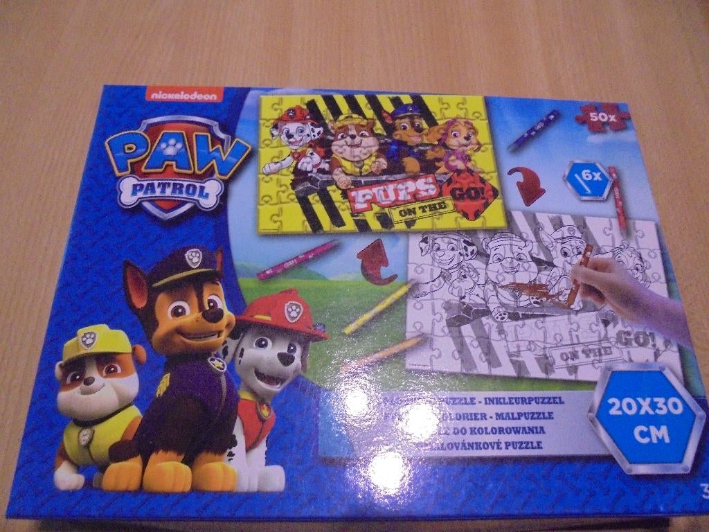 Inkleur puzzel Paw Patrol 20x30c, Enfants & Bébés, Jouets | Puzzles pour enfants, Enlèvement ou Envoi, 10 à 50 pièces, Comme neuf
