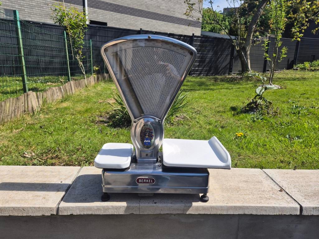 Oude Berkel Stella Duci roestvrijstalen weegschaal., Antiek en Kunst, Ophalen of Verzenden