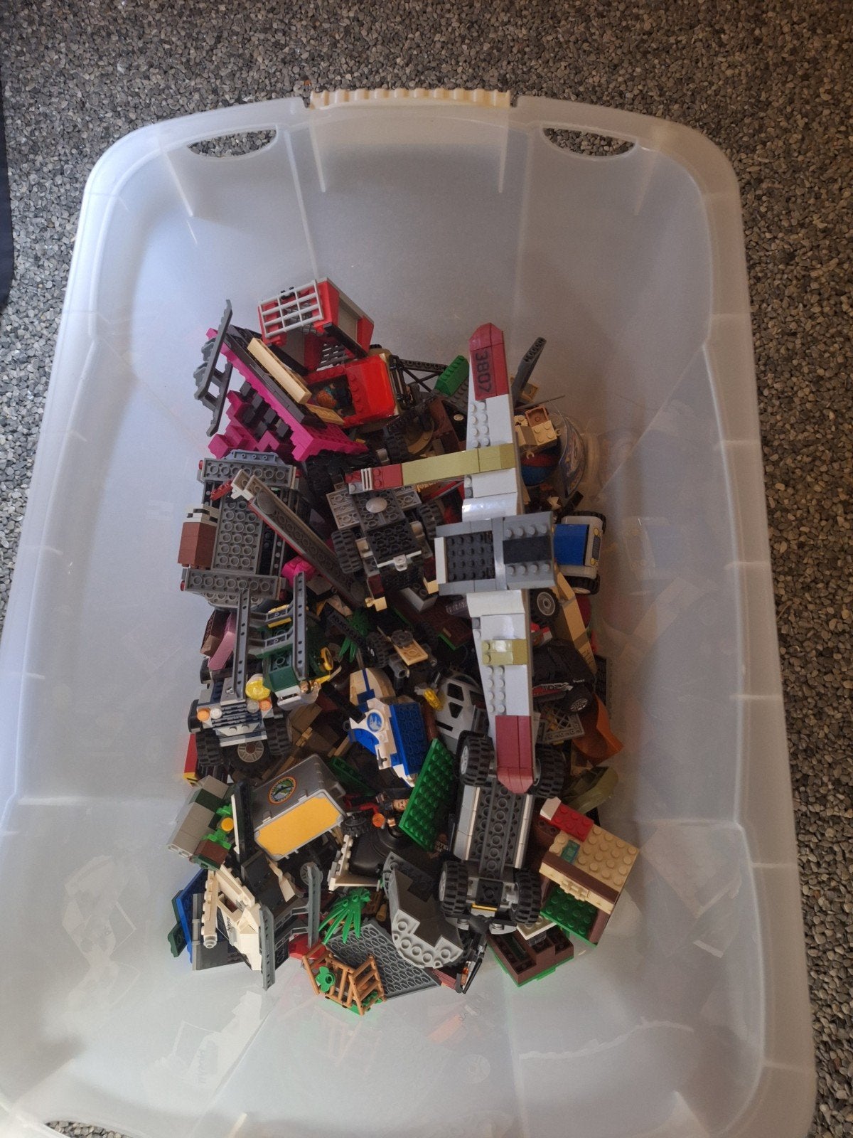 Een hele bak vol met lego, Ophalen, Lego
