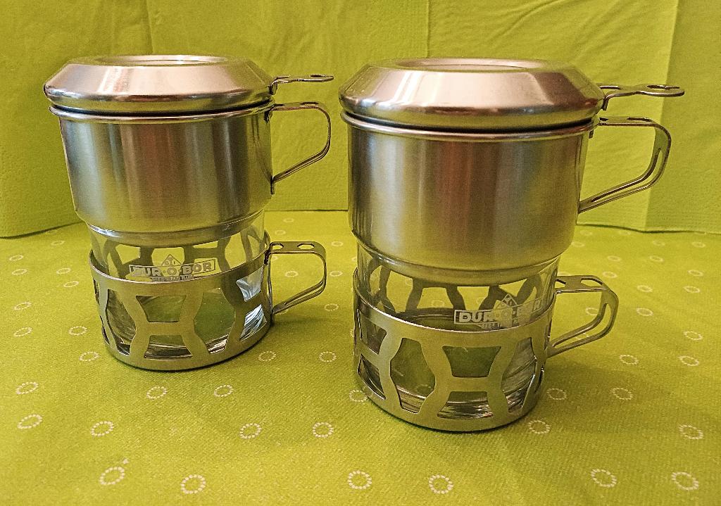 Vintage des années 70 : set de 2 filtres à café Durobor, Enlèvement