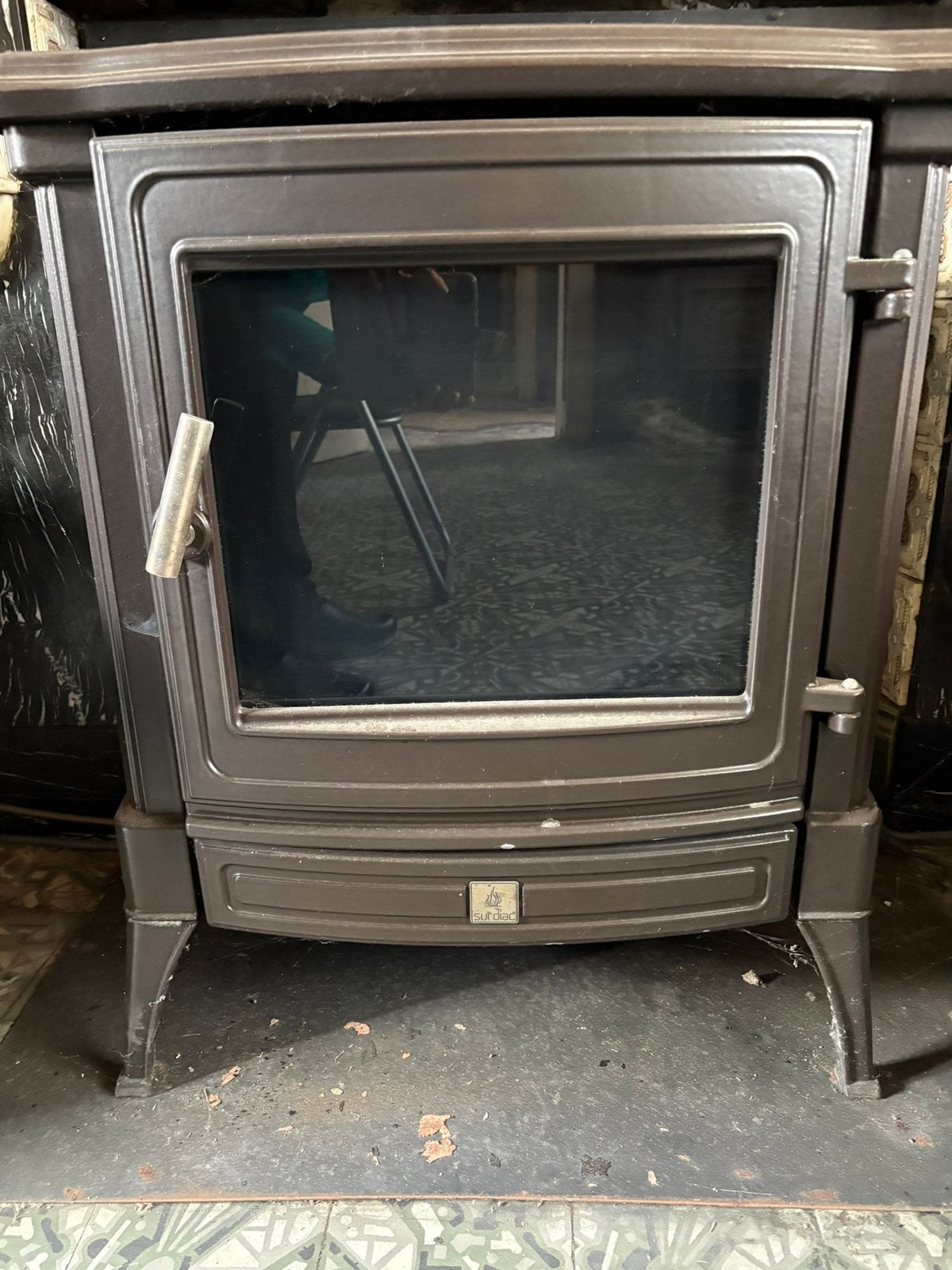 Mazout en hout Kachels, Huis en Inrichting, Ophalen, Zo goed als nieuw, Hout, Allesbrander