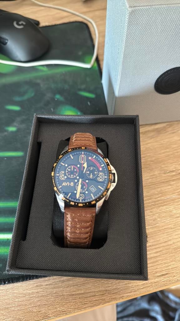Avi 8 p-51 mustang blakeslee chronograph, Handtassen en Accessoires, Horloges | Heren, Ophalen, Nieuw, Polshorloge, Overige merken