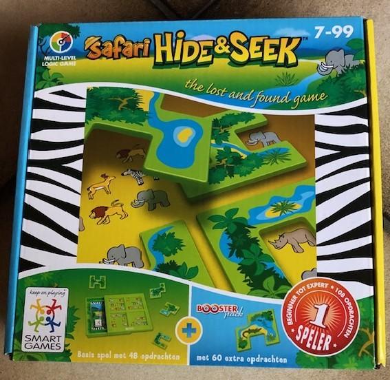 safari:hide&seek in nieuwstaat(doos=22x21x6 cm.), Hobby en Vrije tijd, Ophalen of Verzenden, Zo goed als nieuw, Smartgames, Reisspel