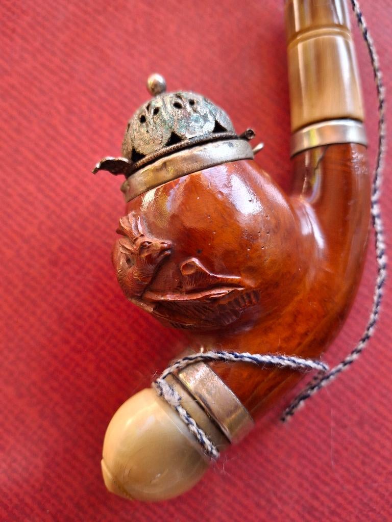 Antiek rokerspijpje, Antiquités & Art, Antiquités | Outils & Instruments, Envoi