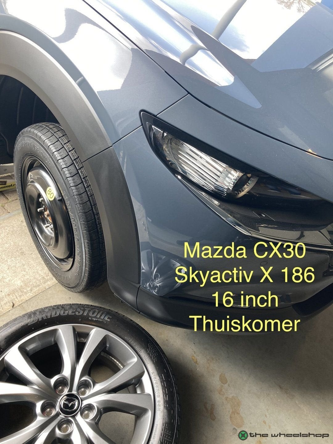 Thuiskomer Reservewiel MAZDA 3, 6, CX3, CX30,CX5, NIRO KONA, Pneus et Jantes, Enlèvement ou Envoi, Véhicule de tourisme, -