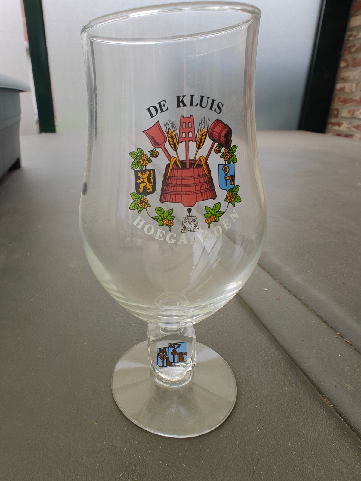 Hoegaarden de kluis bierglas, Verzamelen, Ophalen of Verzenden