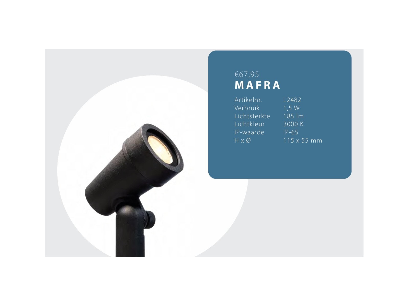 Tuinverlichting hamulight  plug en play 5 yr garantie, Ophalen, Nieuw, Aluminium, Overige typen
