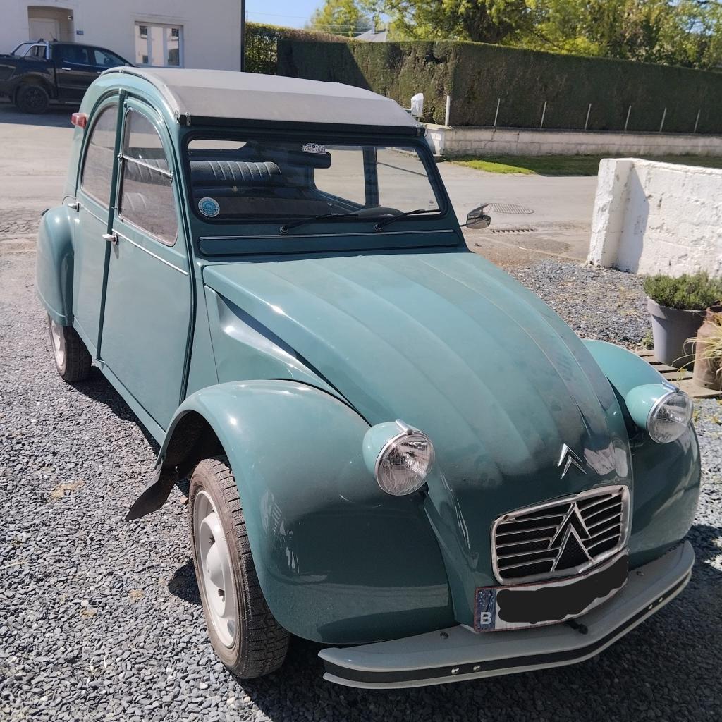 Citroen 2CV 1965, Autos, Citroën, Achat, Cabriolet, Boîte manuelle, Noir