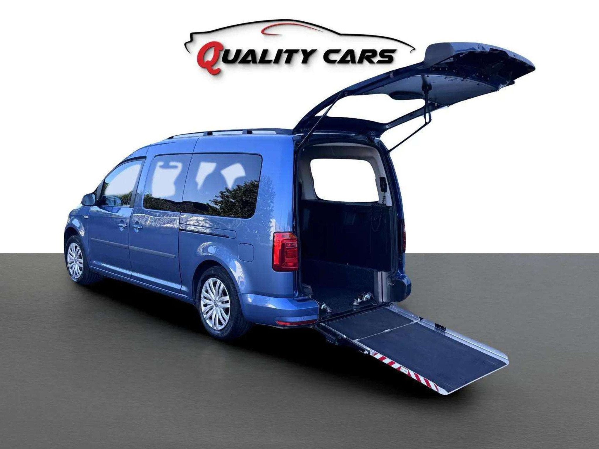 Volkswagen Caddy 2.0 SCR MAXI | DSG / AUTOMAAT | Rolstoelwag, Autos, Entreprise, Volant multifonction, Carnet d'entretien, Noir