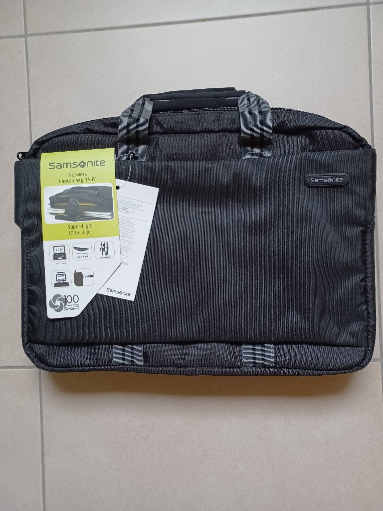 laptoptas Samsonite, Informatique & Logiciels, Sacoches d'ordinateur portable, Neuf, Enlèvement ou Envoi, Noir, Porte-document