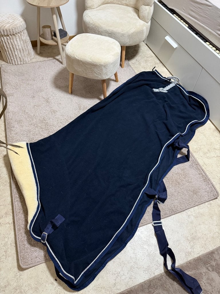 Showdeken maat 195, Dieren en Toebehoren, QHP, Nieuw, Blauw, Deken
