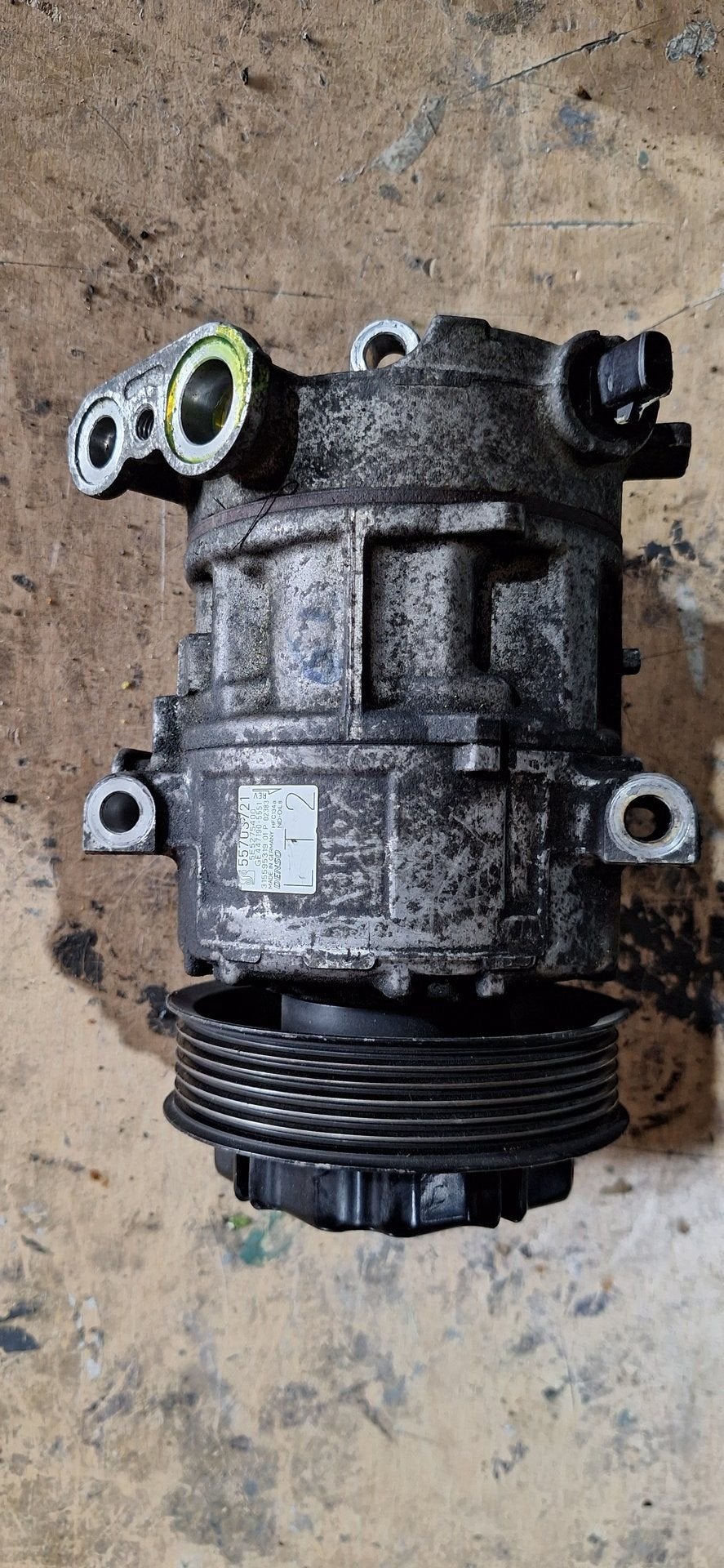 Aircopomp Opel Corsa D 1.3 CDTi - Origineel Denso 55703721, Gebruikt, -, -, Opel