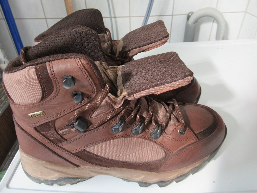 Stevige Tentex wandelschoenen, M/V, 1 keer gedragen., Ophalen, Bruin, Wandelschoenen, Zo goed als nieuw