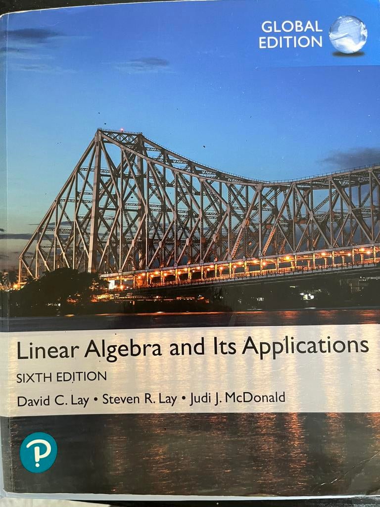 Linear Algebra and Its Applications sixt edition (6th), Boeken, Ophalen of Verzenden