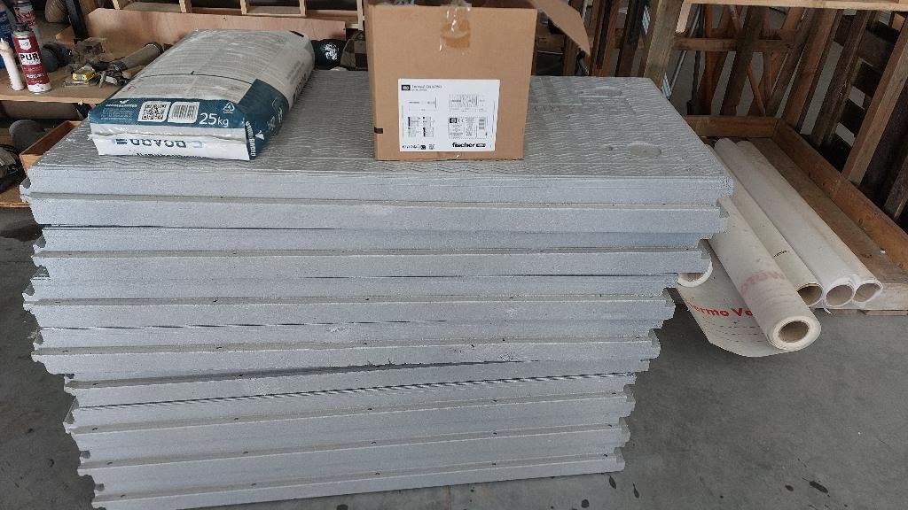 Vandersanden E-Board  100mm, Doe-het-zelf en Bouw, Ophalen, Overige materialen, 5 tot 10 m², Zo goed als nieuw