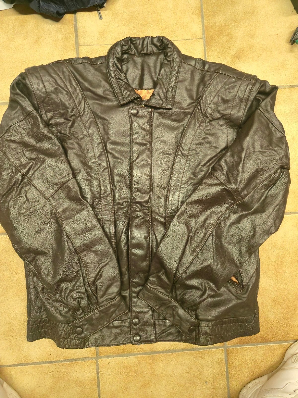 veste cuir véritable jXL, Enlèvement, Taille 56/58 (XL)