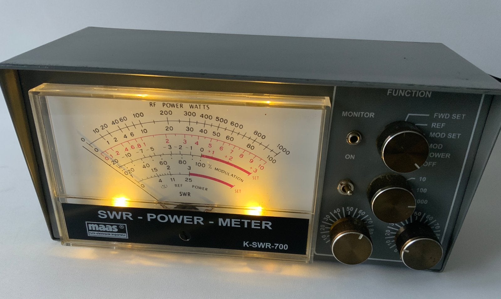 Maas SWR & POWER meter, Telecommunicatie, Ophalen, Zo goed als nieuw, Zender en Ontvanger
