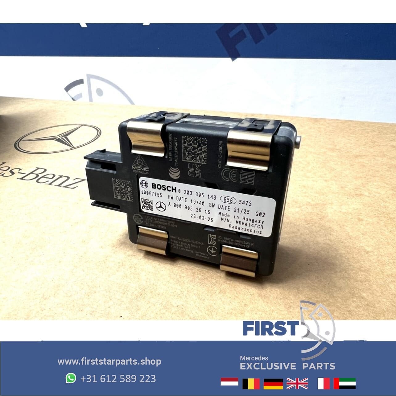 W177 C118 H247 X247 W247 afstand radar sensor A0009052616 A0