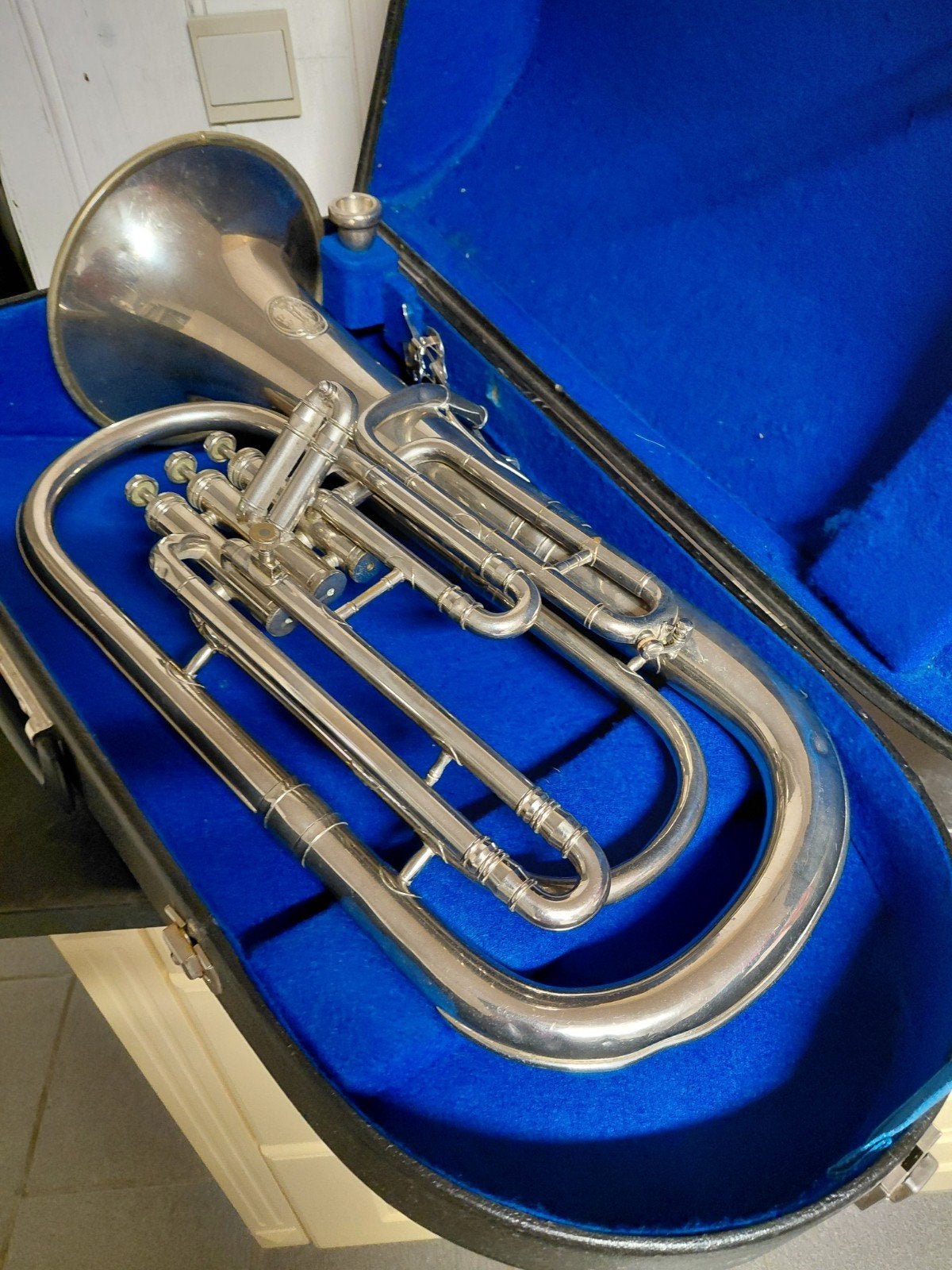 tuba blaas instrument alto c.mahillon, Ophalen