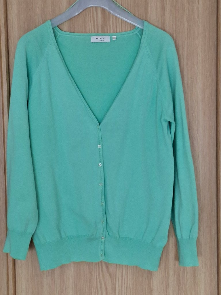 Groene Cardigan Yessica c&a Maat L/XL, Vêtements | Femmes, Pulls & Gilets, Taille 42/44 (L), Vert, Porté, Yessica c&a