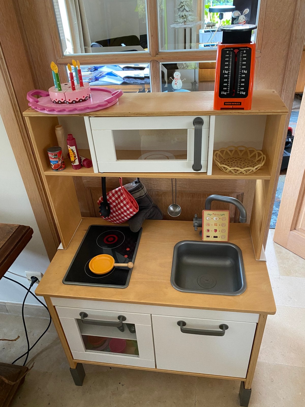 Cuisine pour enfants (marque : DUKTIG) + accessoires, Enlèvement, Comme neuf, Bois