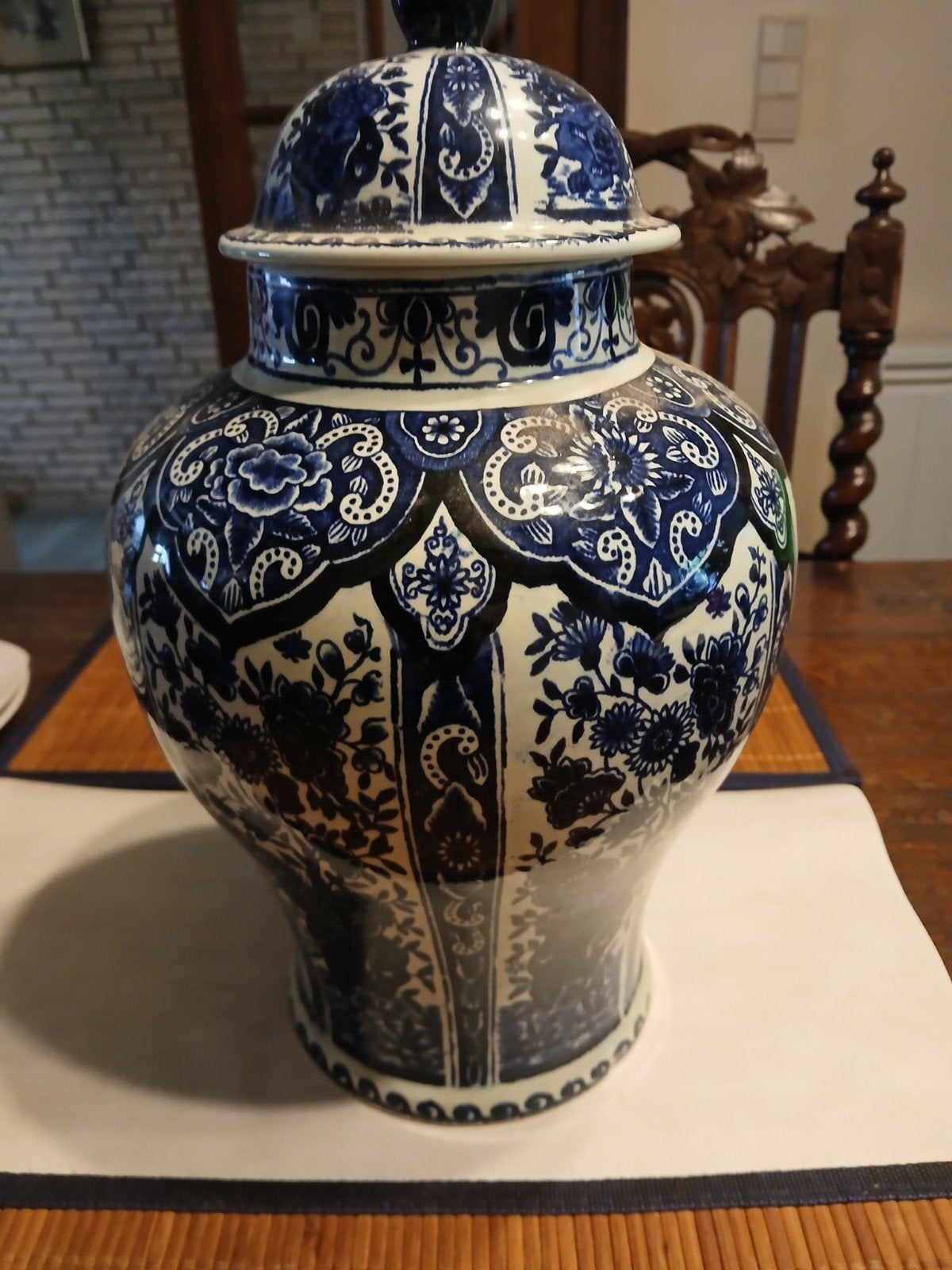 Bosch delft blauw vaas, Antiek en Kunst, Ophalen of Verzenden
