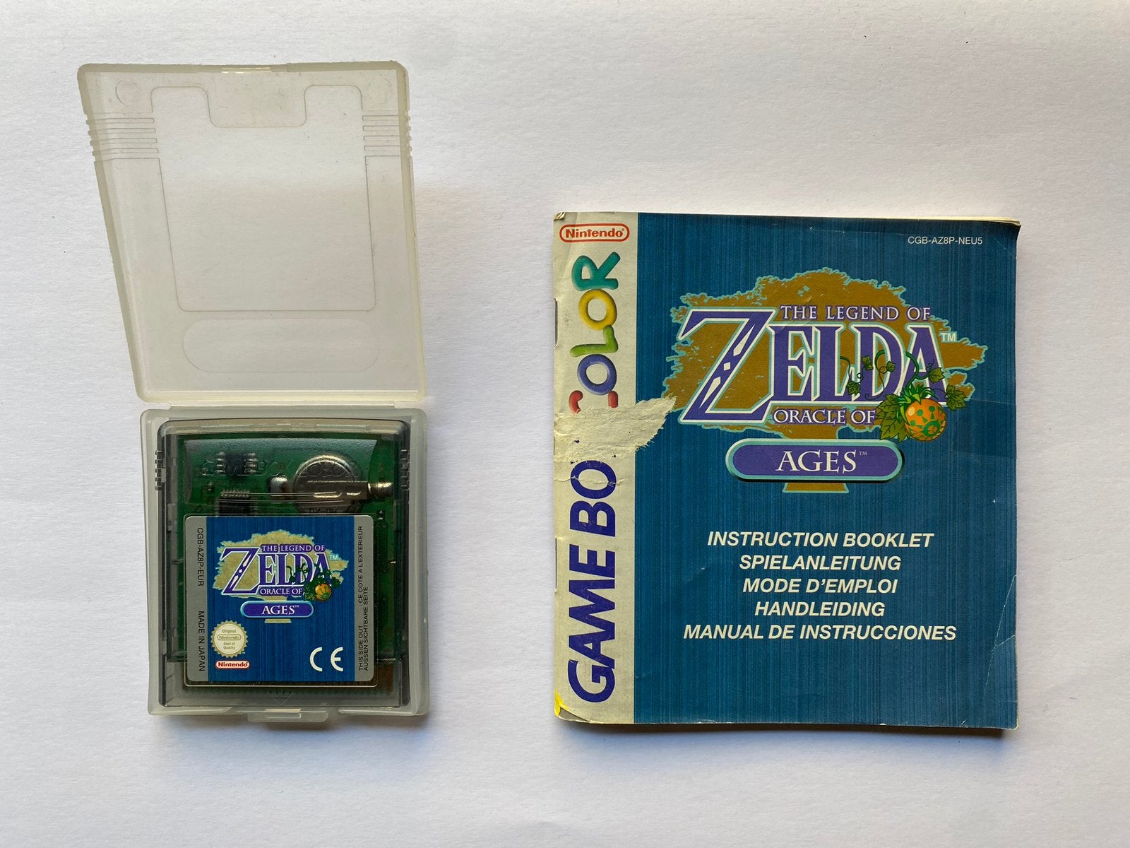 The Legend of Zelda - Oracle of Ages GBC met boekje, Gebruikt, 1 speler, Ophalen of Verzenden, Role Playing Game (Rpg)