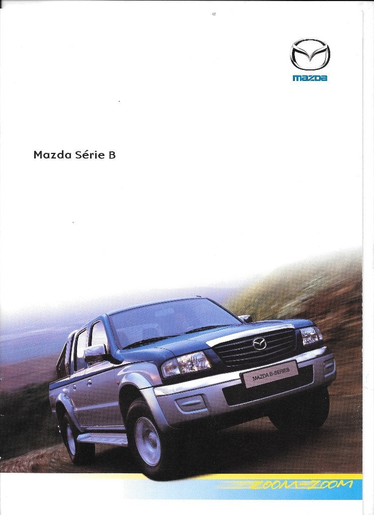 MAZDA B-SERIE,  2002, Boeken, Auto's | Folders en Tijdschriften, Ophalen of Verzenden, Zo goed als nieuw, Mazda