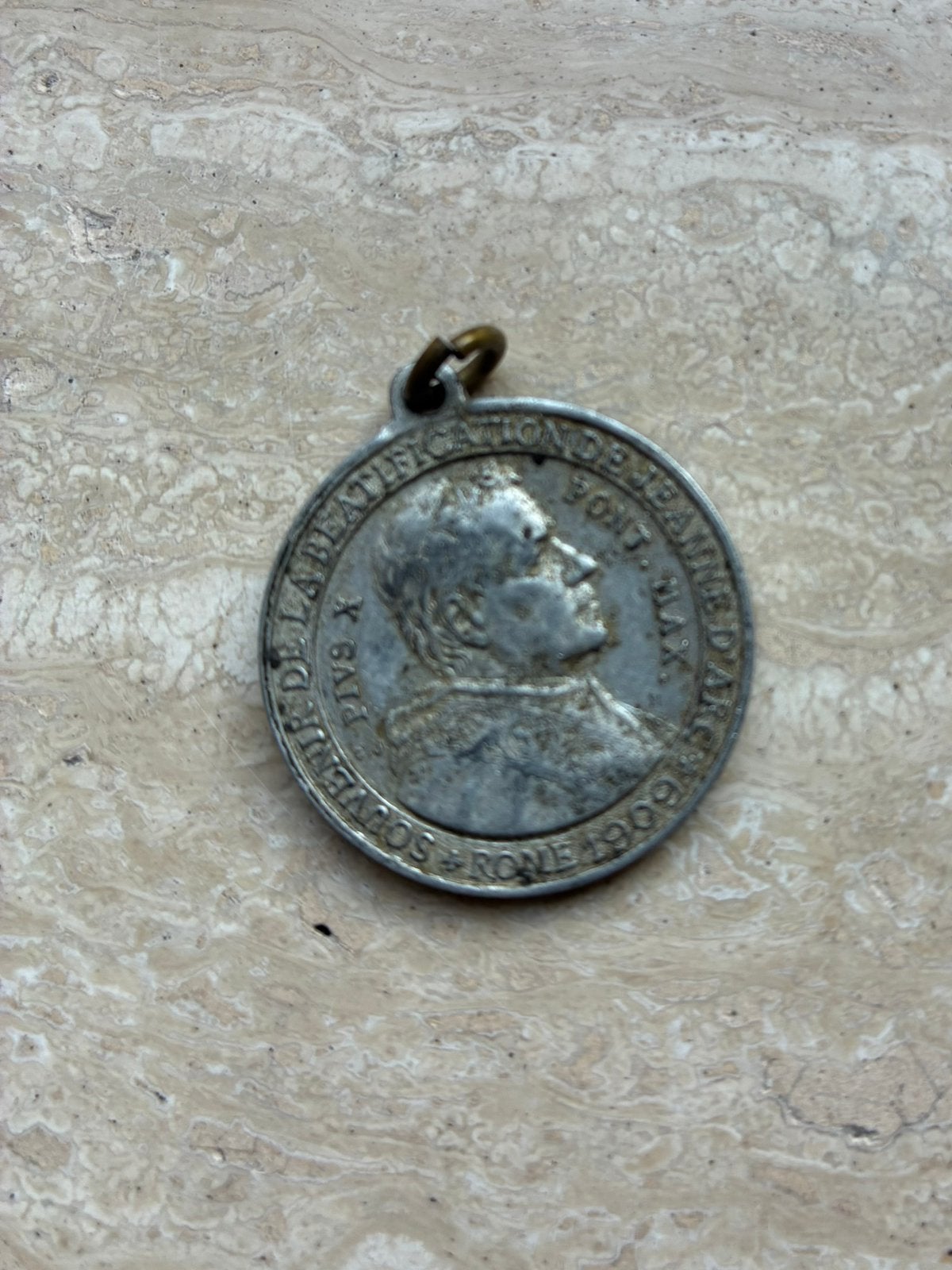 Medaille 1909 Jeanne d’Arc, Verzenden, Gebruikt, Overige typen, Christendom | Katholiek