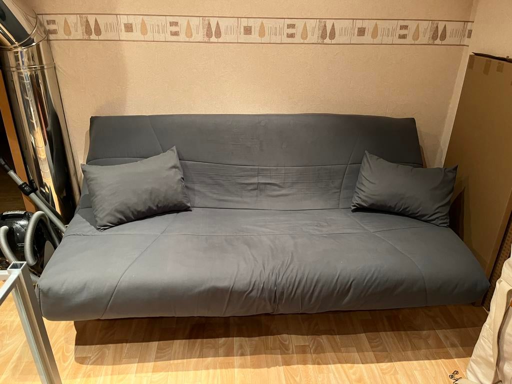 Canapé clic clac 2 personnes, Enlèvement, Utilisé, Deux personnes, Gris